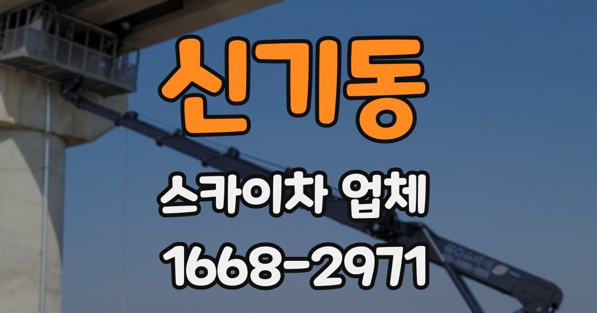 신기동 스카이차 업체