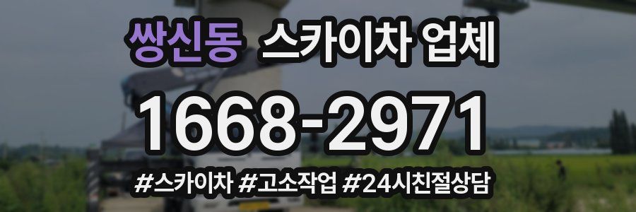 쌍신동 스카이차 업체