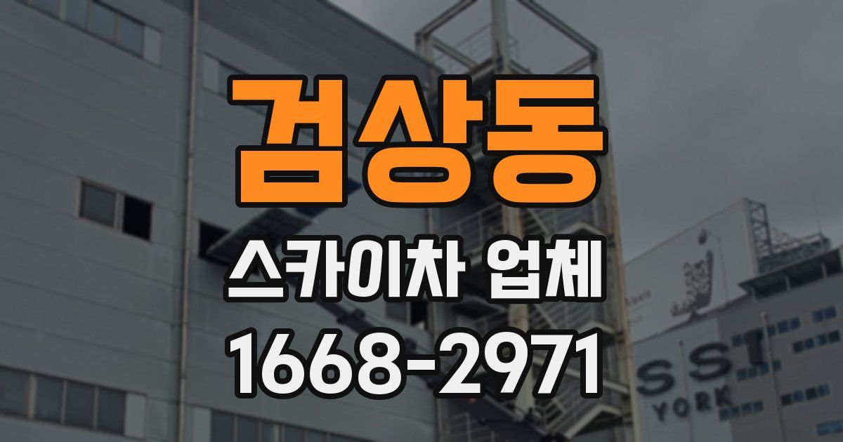검상동 스카이차 업체