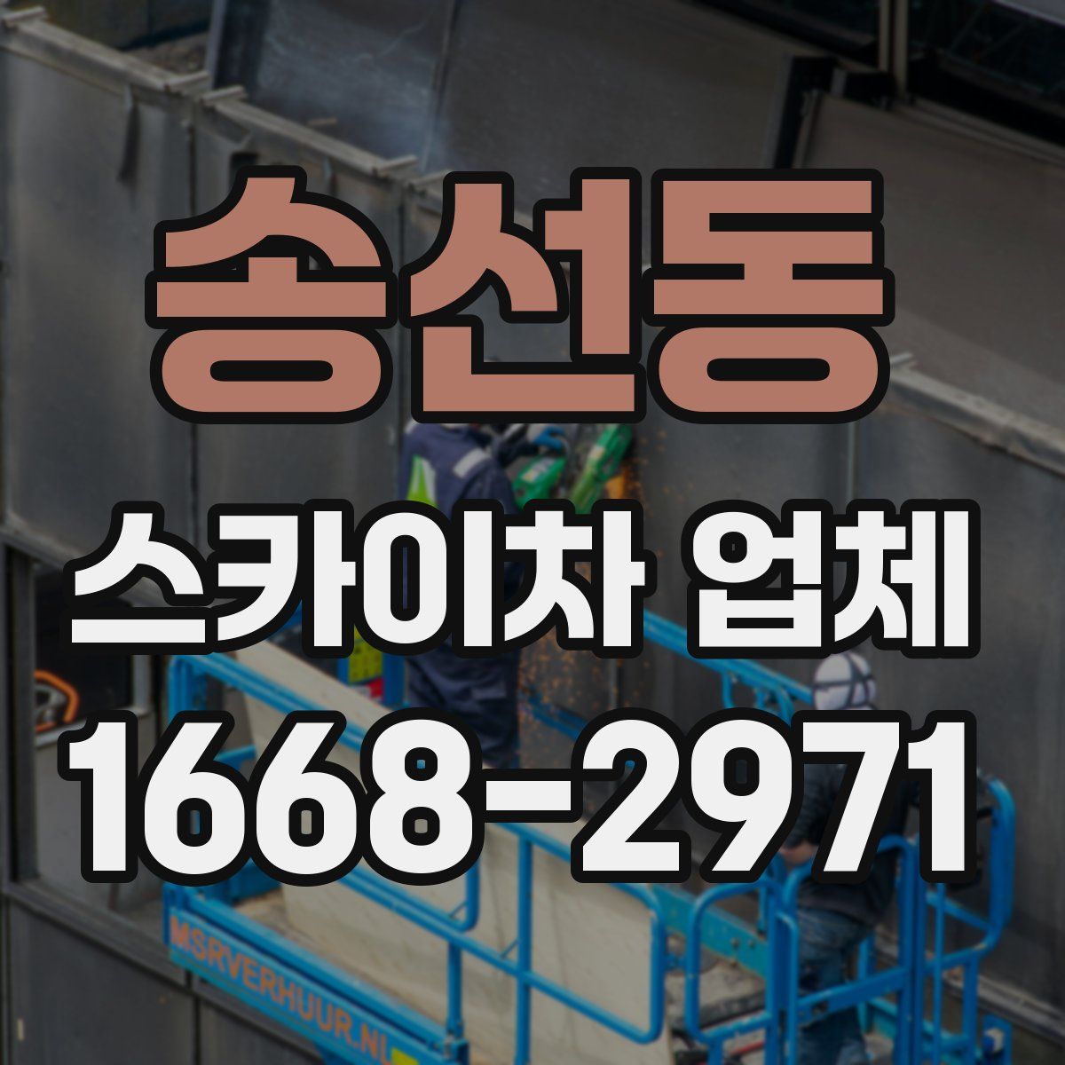 송선동 스카이차 업체