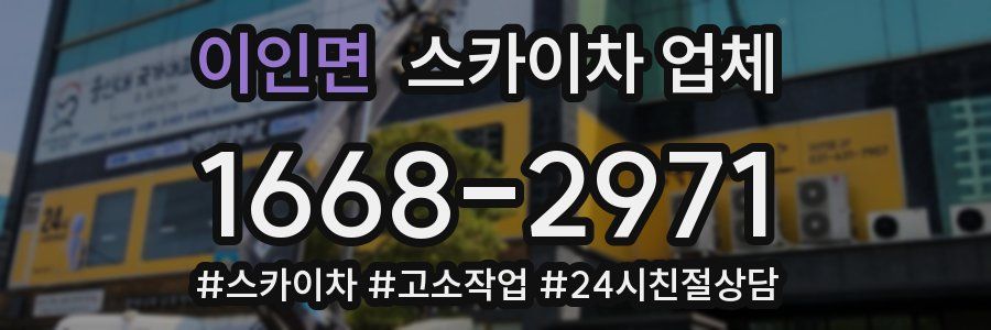 이인면 스카이차 업체