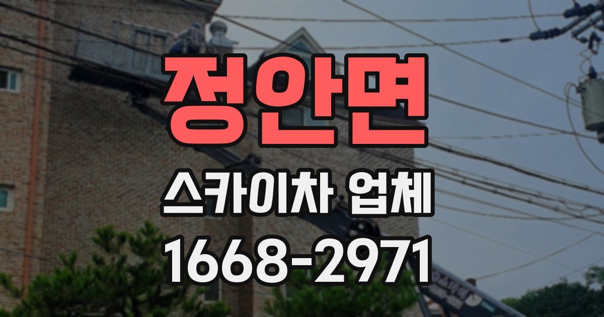 정안면 스카이차 업체
