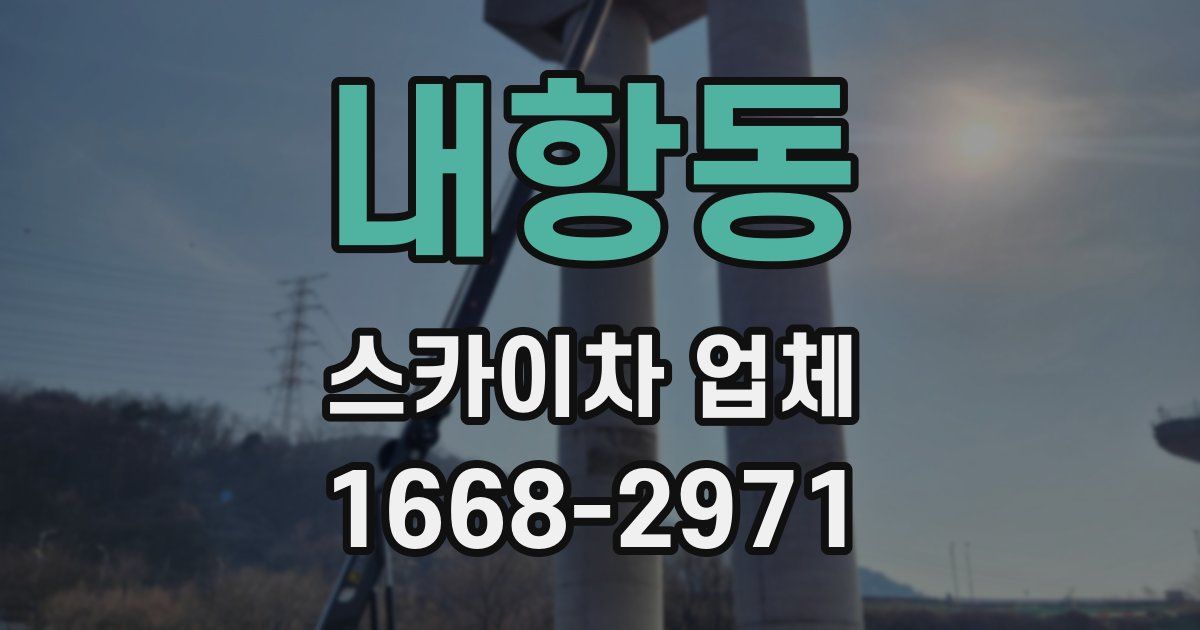 내항동 스카이차 업체