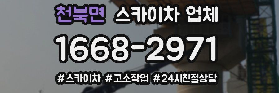 천북면 스카이차 업체