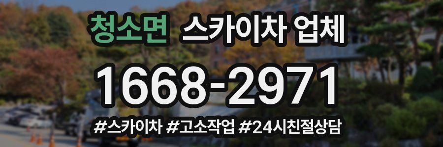 청소면 스카이차 업체