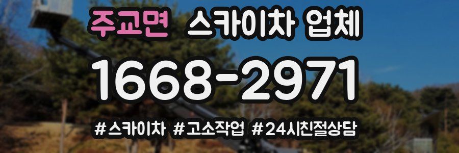 주교면 스카이차 업체