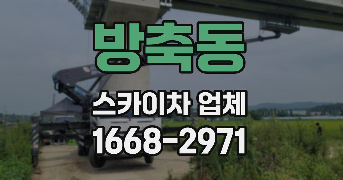 방축동 스카이차 업체