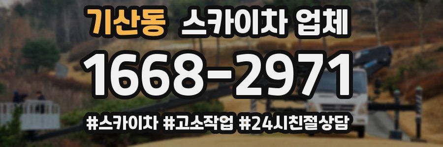 기산동 스카이차 업체