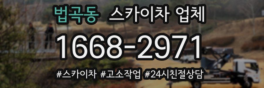 법곡동 스카이차 업체