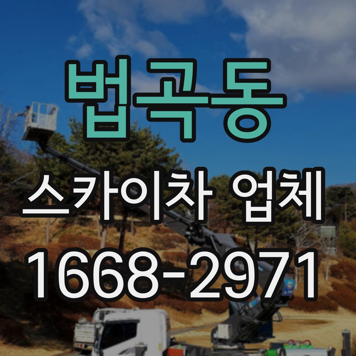 법곡동 스카이차 업체
