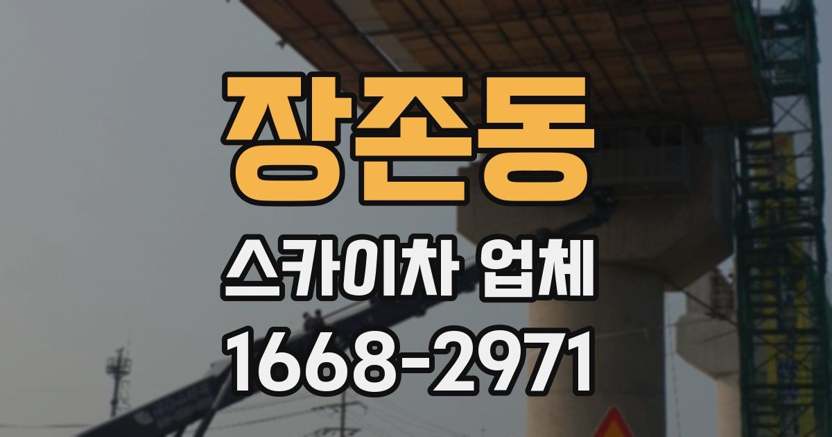 장존동 스카이차 업체