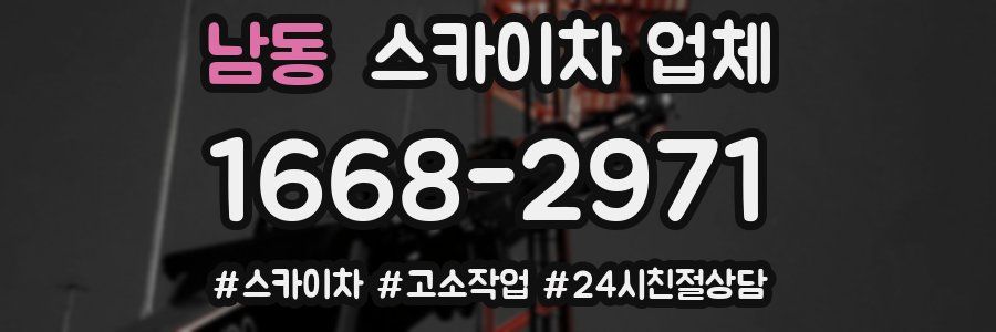 남동 스카이차 업체