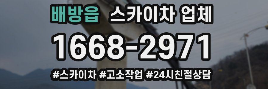 배방읍 스카이차 업체