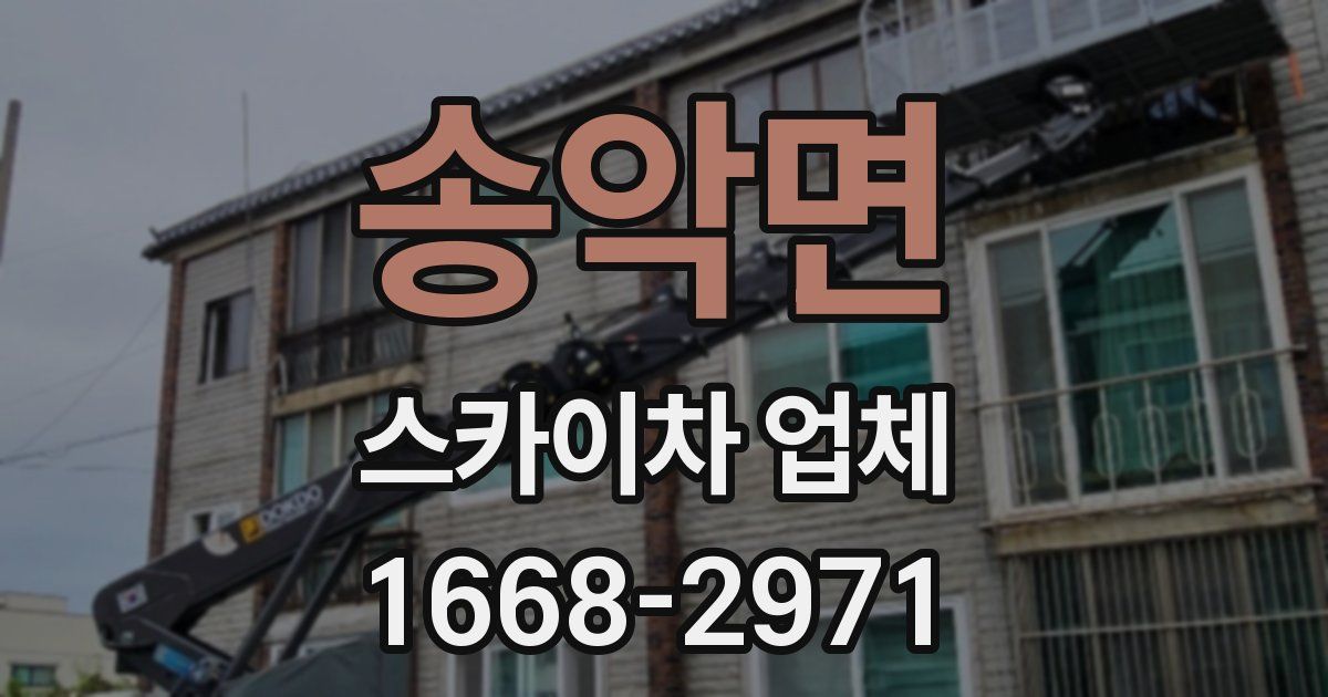 송악면 스카이차 업체