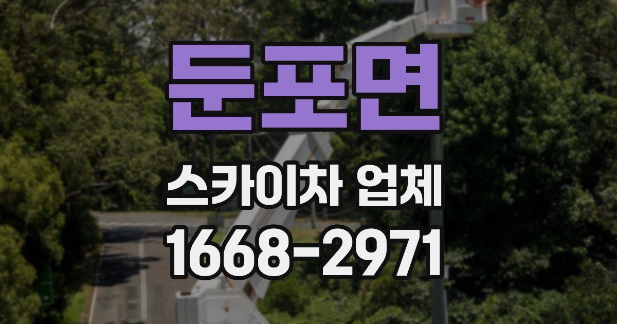둔포면 스카이차 업체
