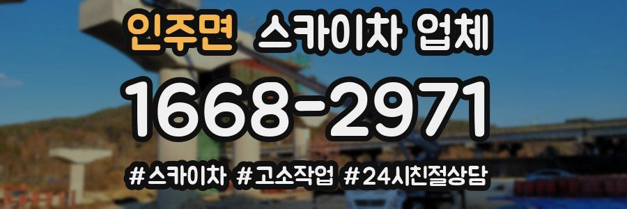 인주면 스카이차 업체