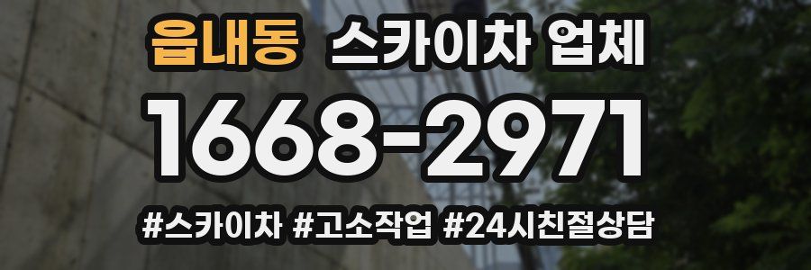 읍내동 스카이차 업체