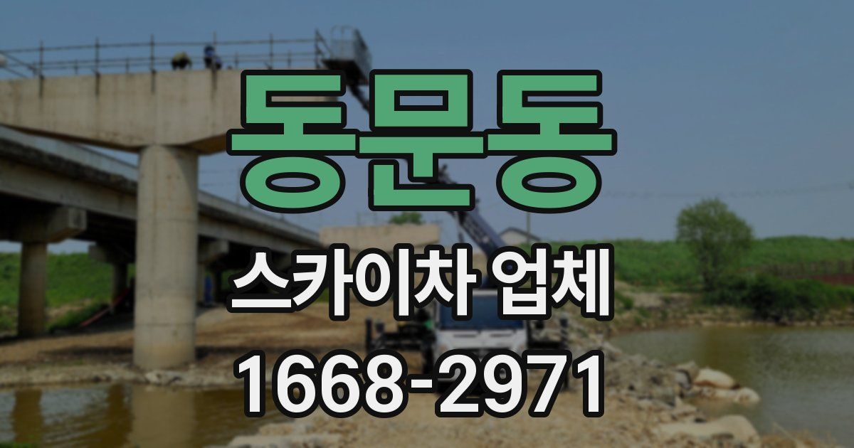 동문동 스카이차 업체