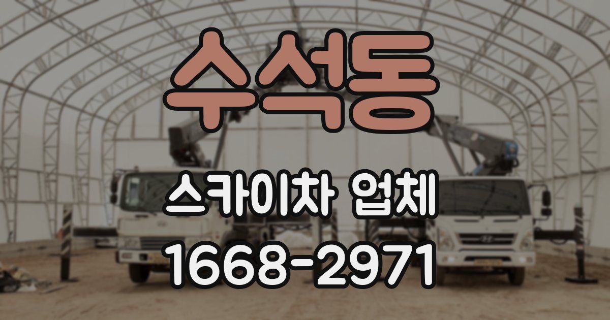 수석동 스카이차 업체
