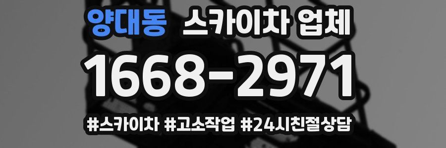 양대동 스카이차 업체