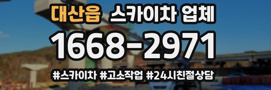 대산읍 스카이차 업체