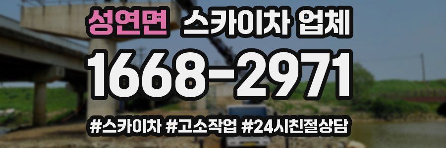 성연면 스카이차 업체