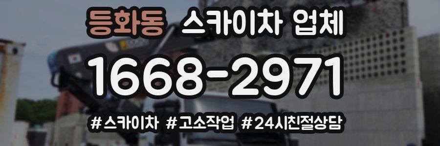 등화동 스카이차 업체