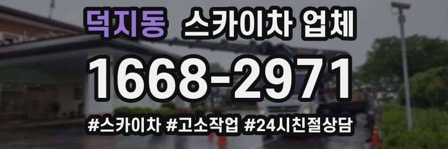 덕지동 스카이차 업체