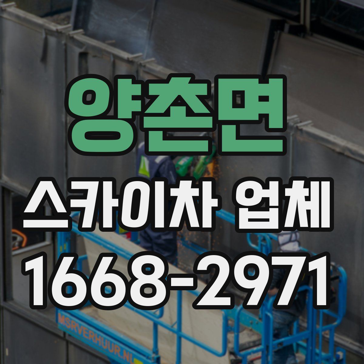 양촌면 스카이차 업체