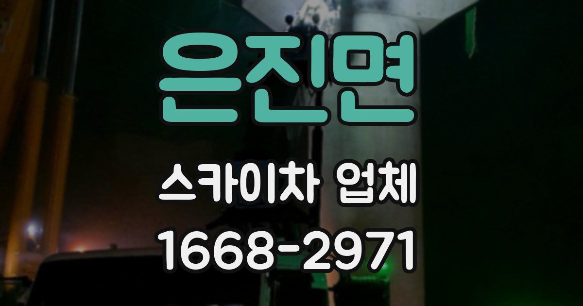 은진면 스카이차 업체