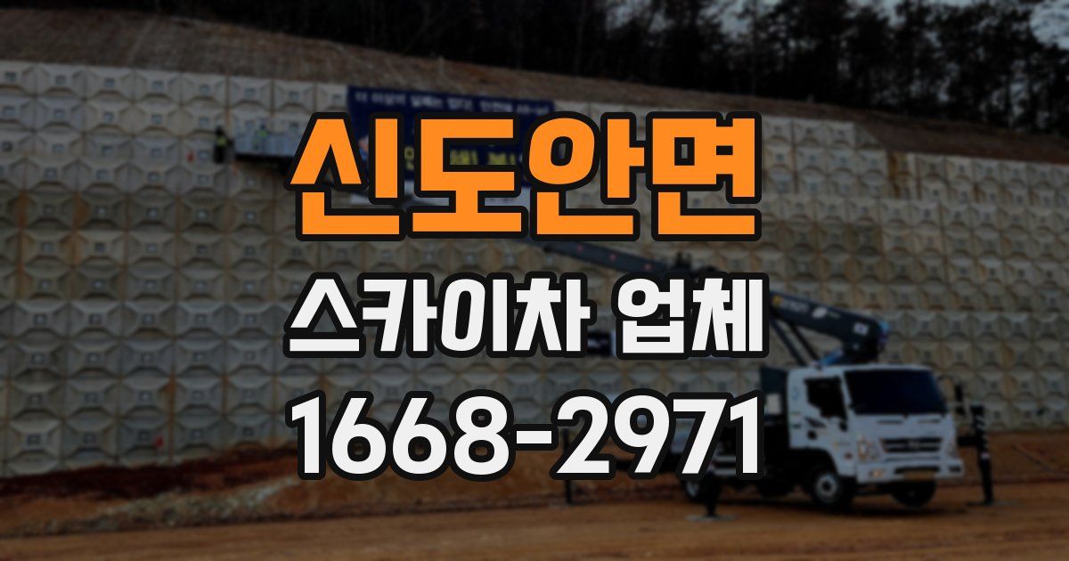 신도안면 스카이차 업체