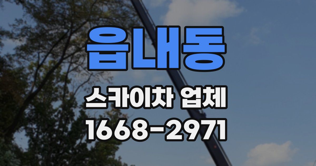 읍내동 스카이차 업체