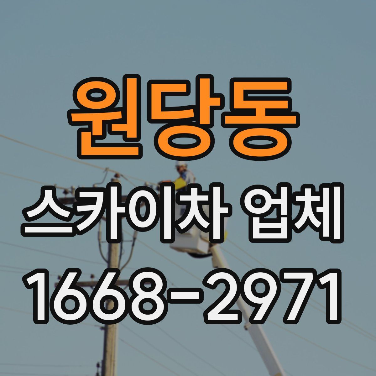원당동 스카이차 업체