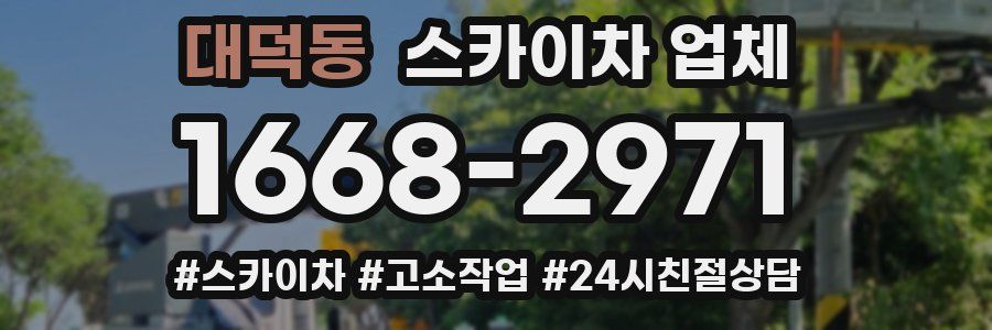 대덕동 스카이차 업체