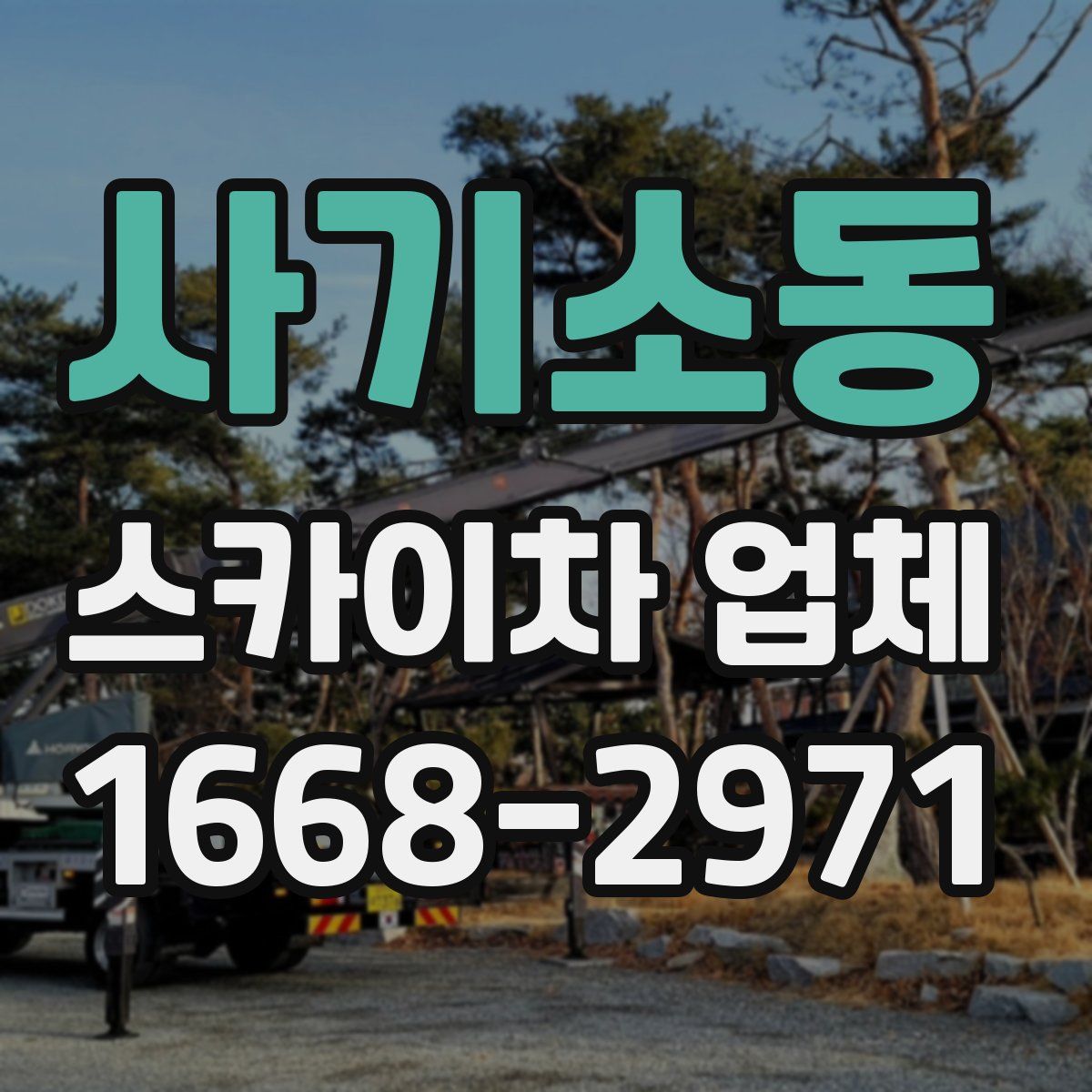사기소동 스카이차 업체