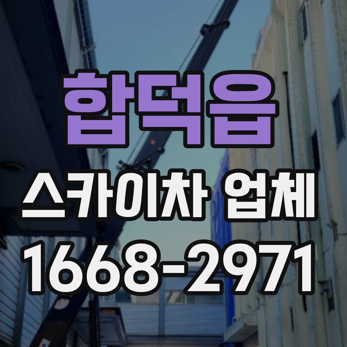 합덕읍 스카이차 업체