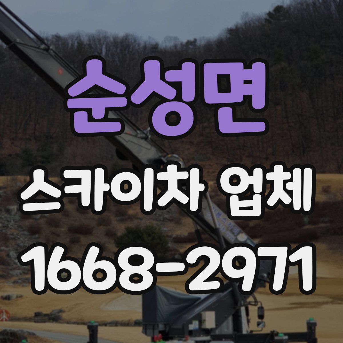 순성면 스카이차 업체