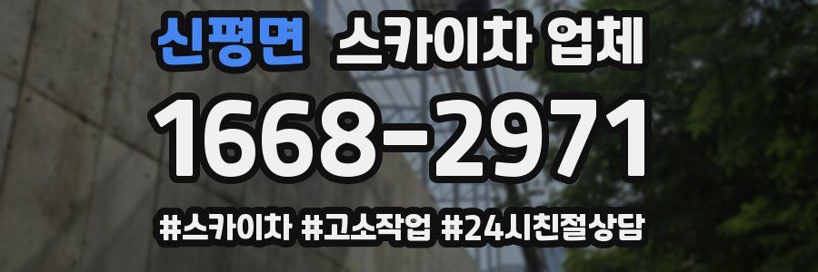 신평면 스카이차 업체