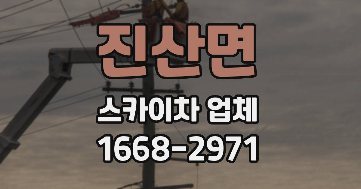진산면 스카이차 업체