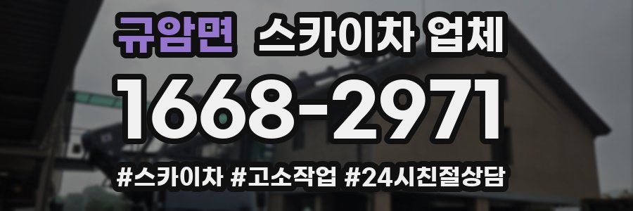 규암면 스카이차 업체