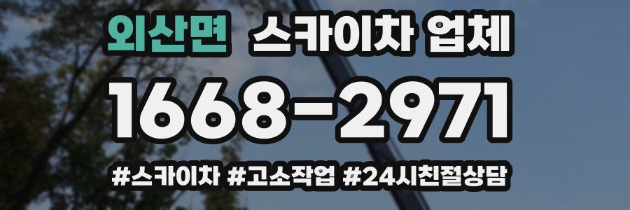 외산면 스카이차 업체