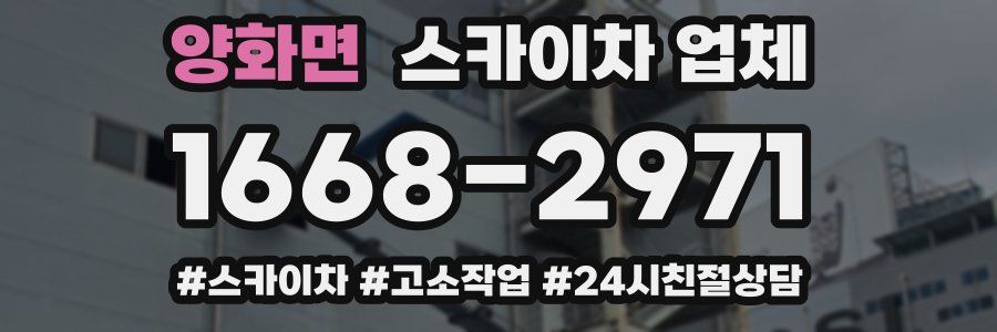 양화면 스카이차 업체