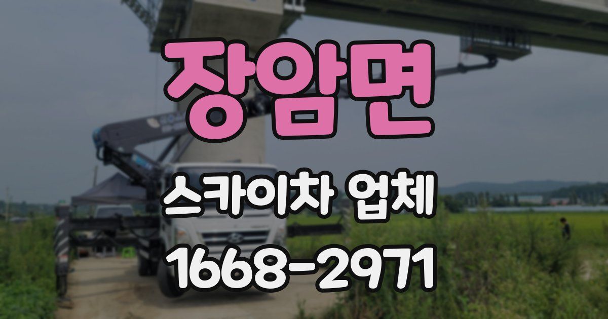 장암면 스카이차 업체