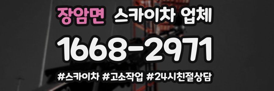 장암면 스카이차 업체