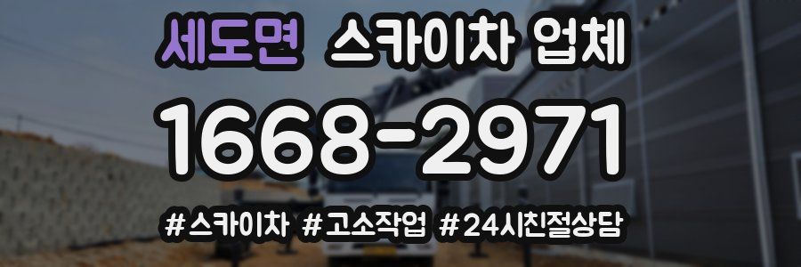 세도면 스카이차 업체