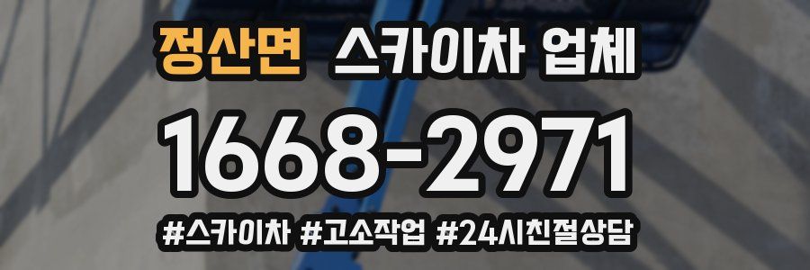 정산면 스카이차 업체