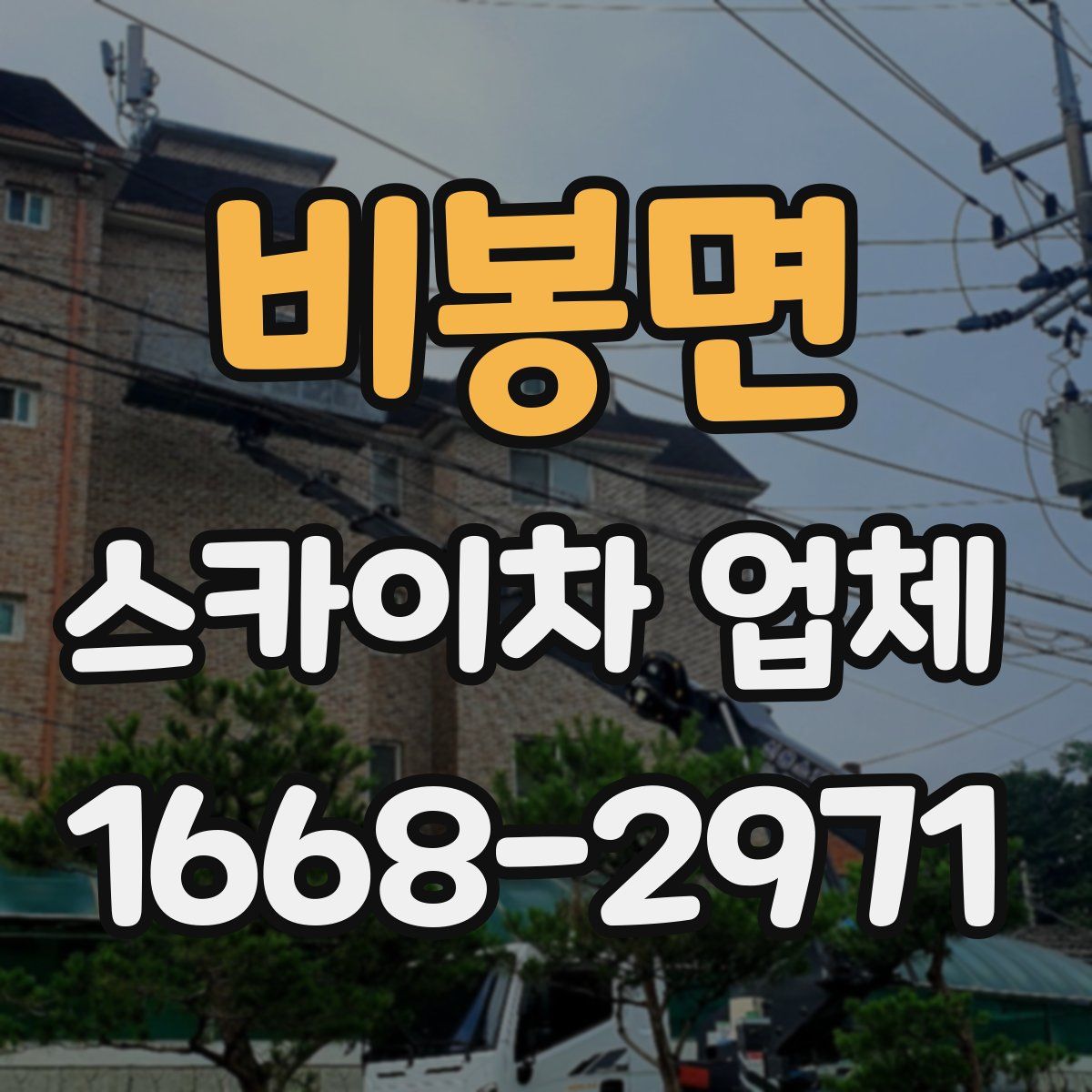 비봉면 스카이차 업체