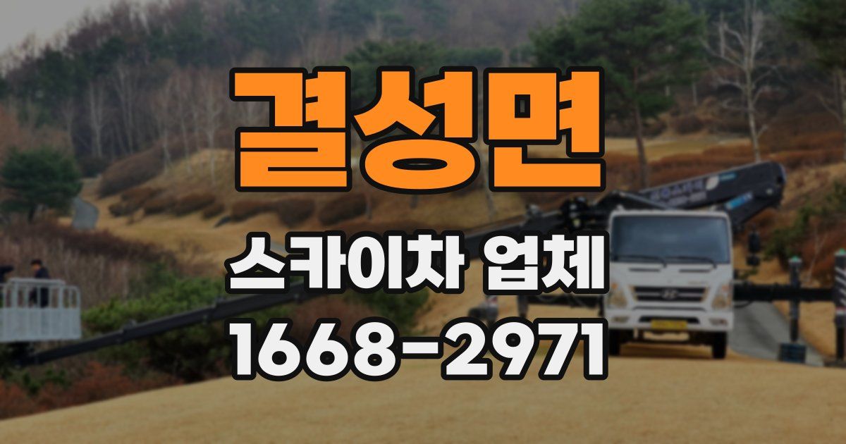 결성면 스카이차 업체