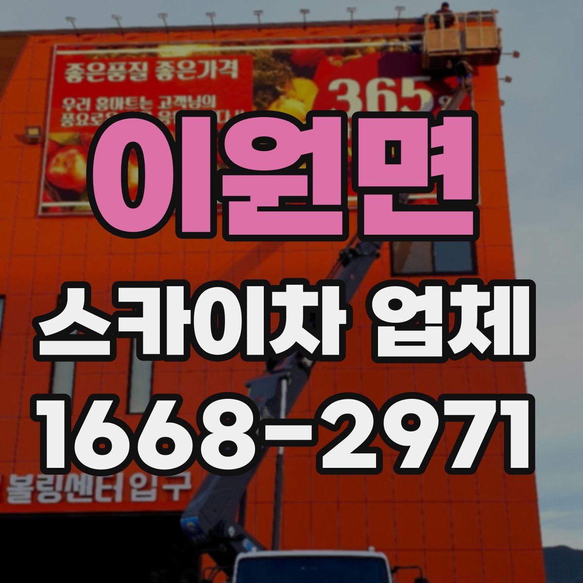 이원면 스카이차 업체