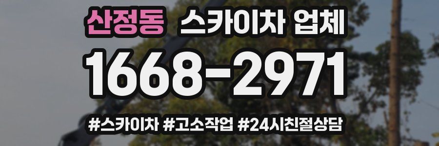 산정동 스카이차 업체
